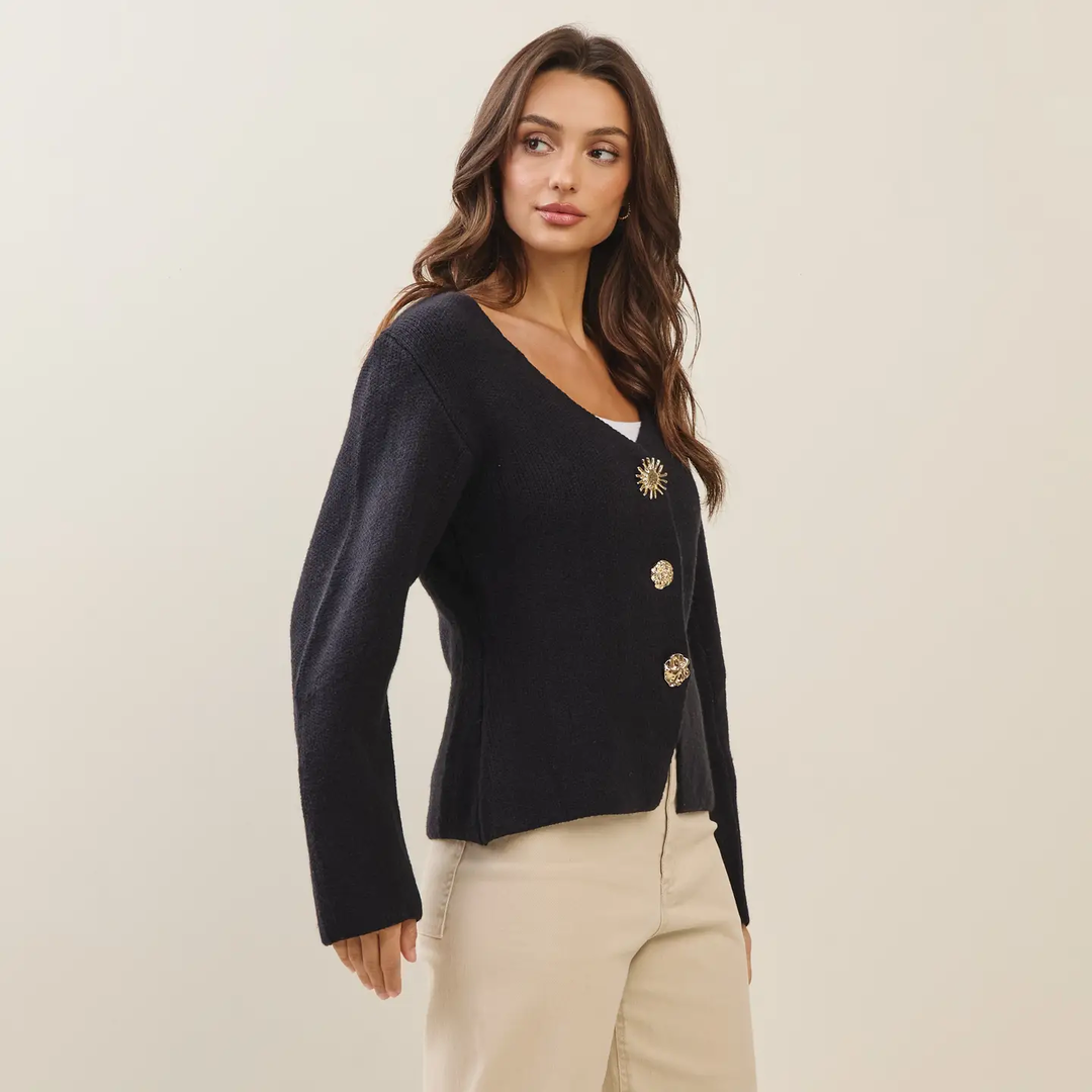 Jewel Botton Cardigan