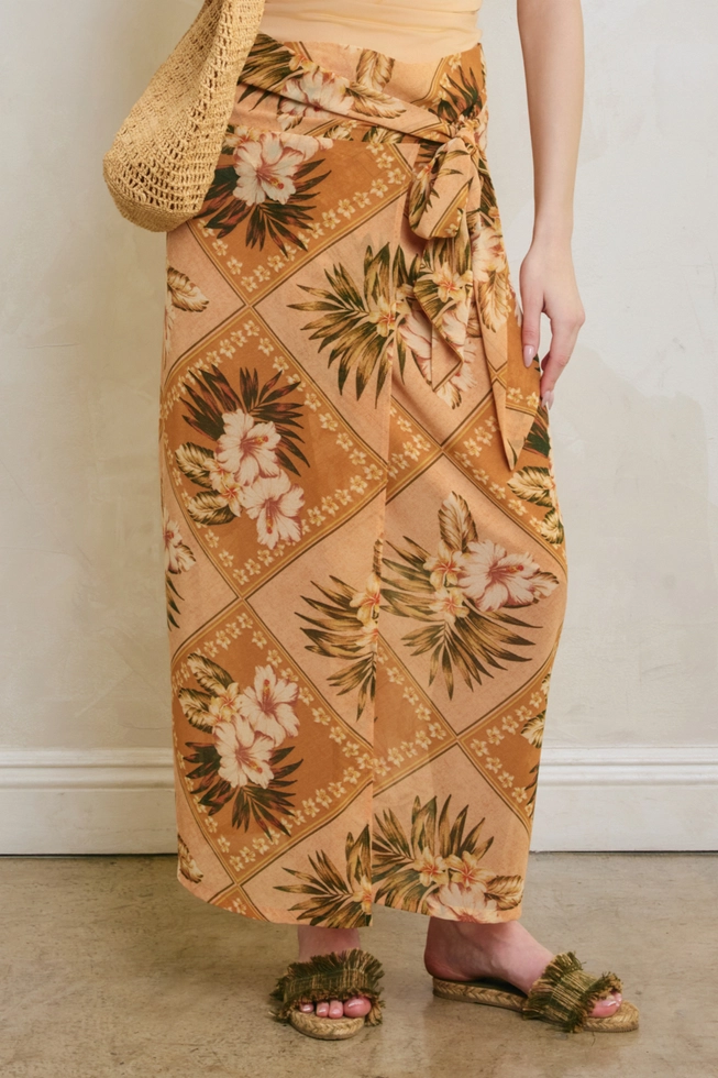 Bungalow Days Midi Wrap Skirt