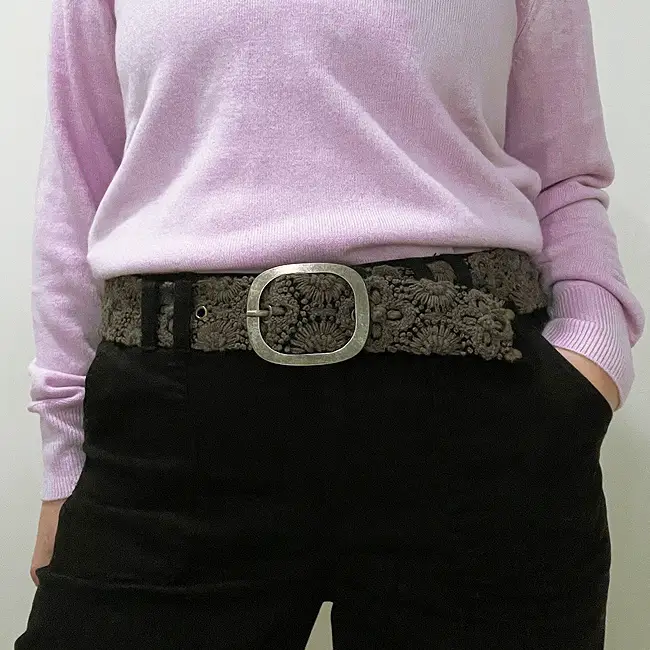 Embroidered Wool Belt ( Many styles & colors!)