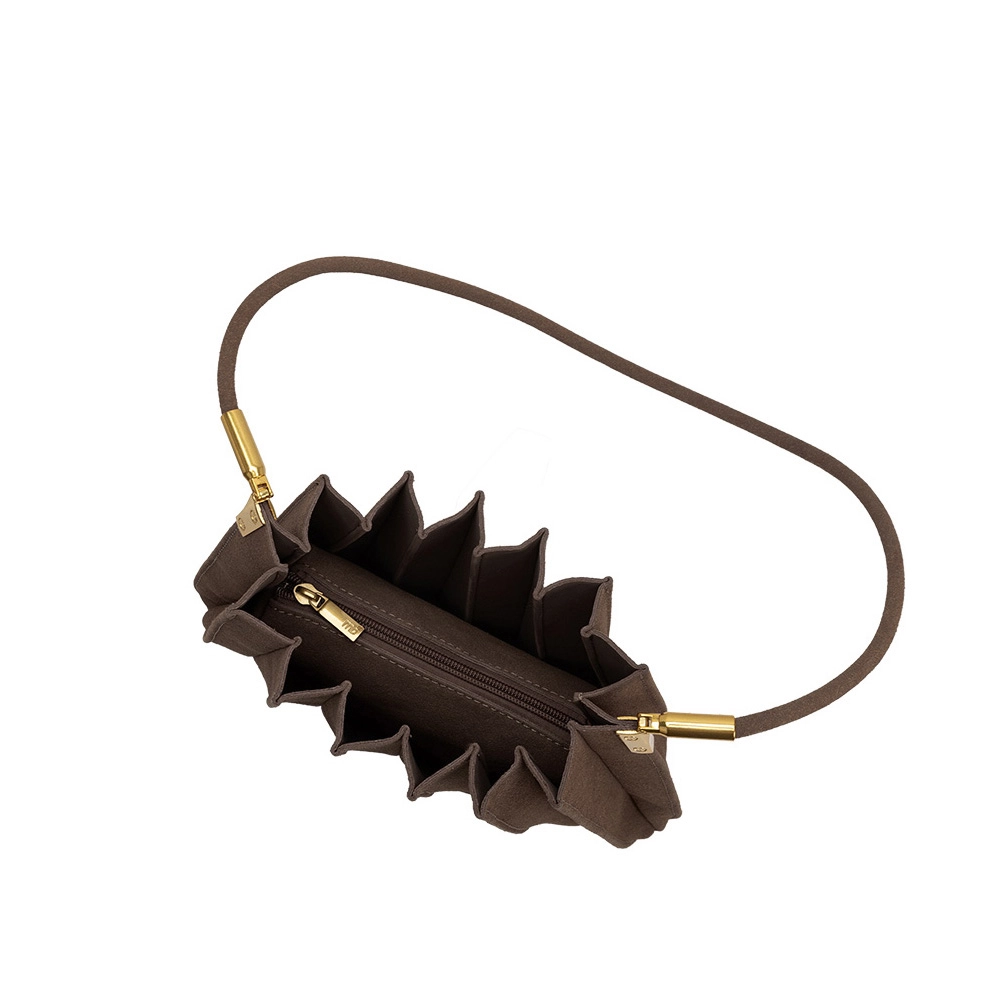 Carrie Vegan Suede Shoulder Bag (available in chocolate & mushroom)