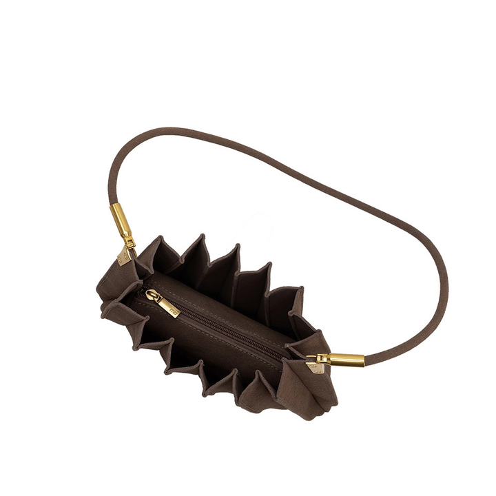 Carrie Vegan Suede Shoulder Bag (available in chocolate & mushroom)