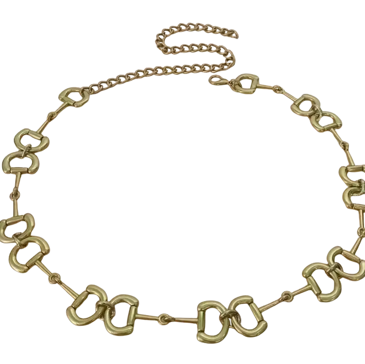 Equestrian Snaffle Bit Chain Belt - Waterproof