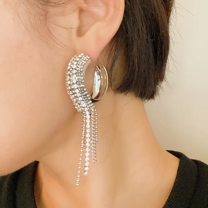 Sparkles On the Hoop Earrings
