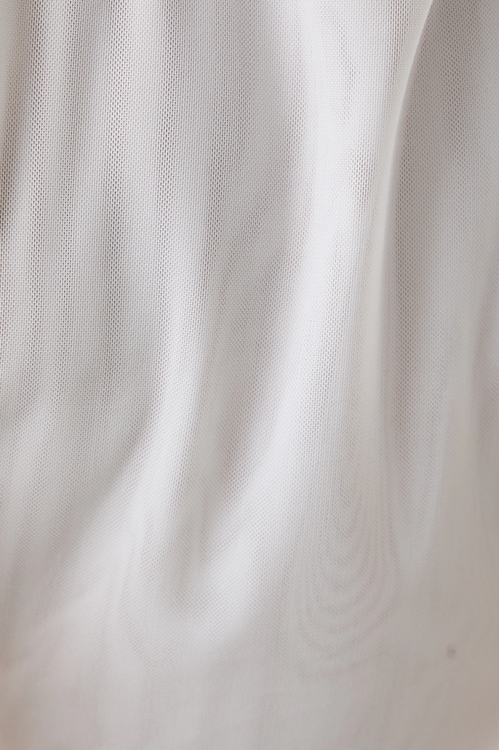 Boat Neck Flower Mesh Top