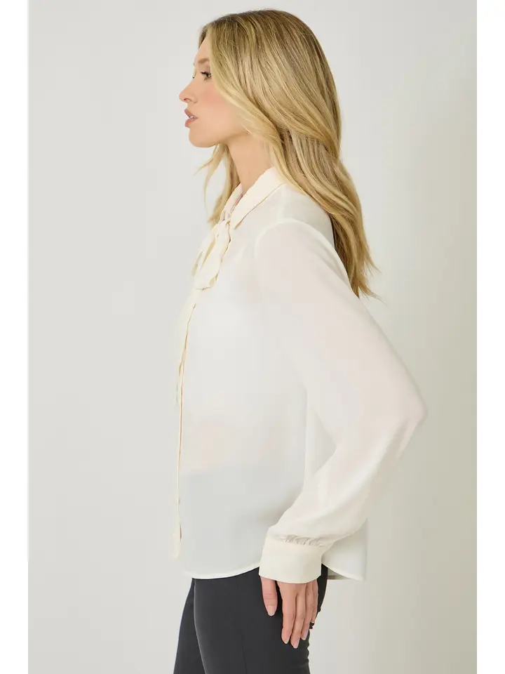 Diana Detachable Tie Neck Blouse