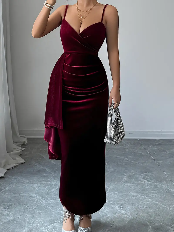 Elegant Wrap Evening Dress