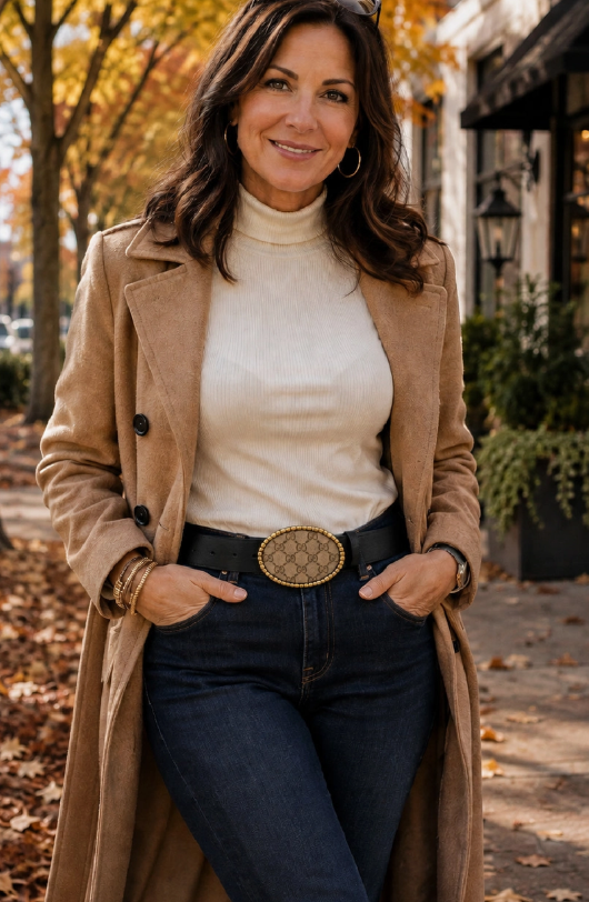 Upcycled Gucci Vegan Leather Belt (Black &Brown)