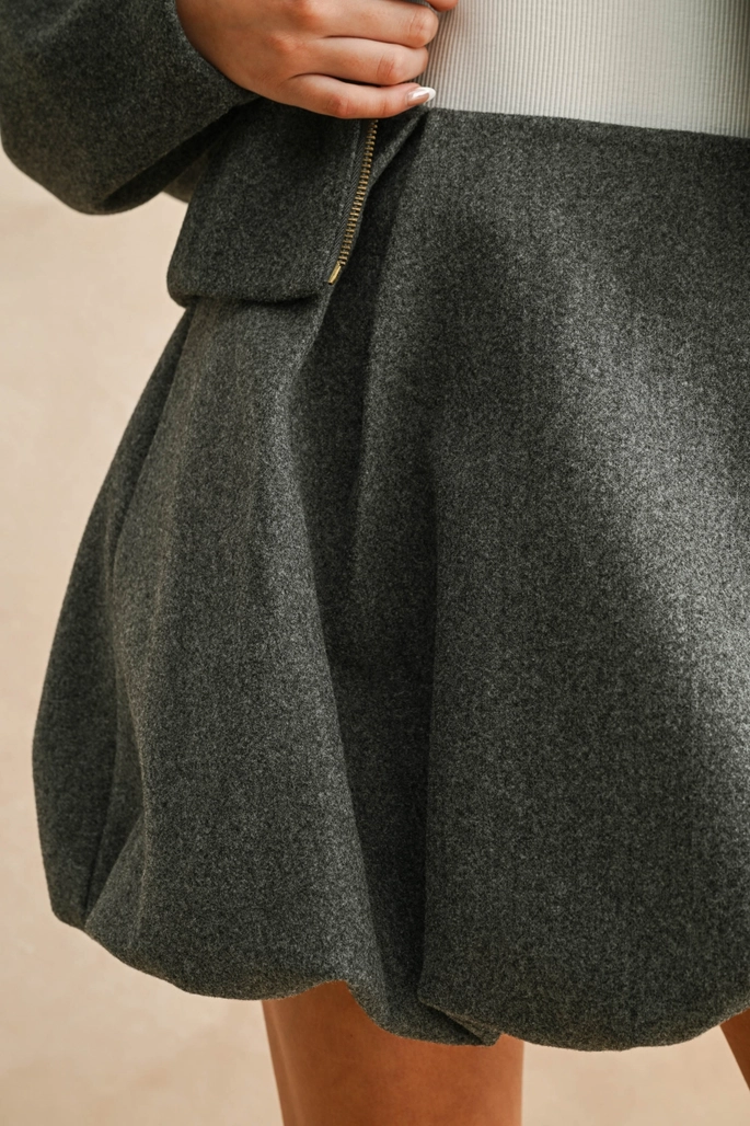 Nina Pleated Detail Balloon Skirt