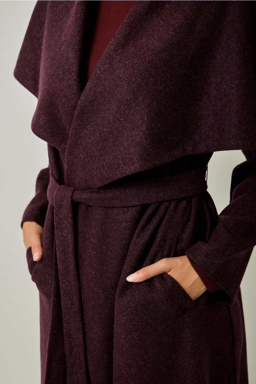 Shawl Collar Long Coat