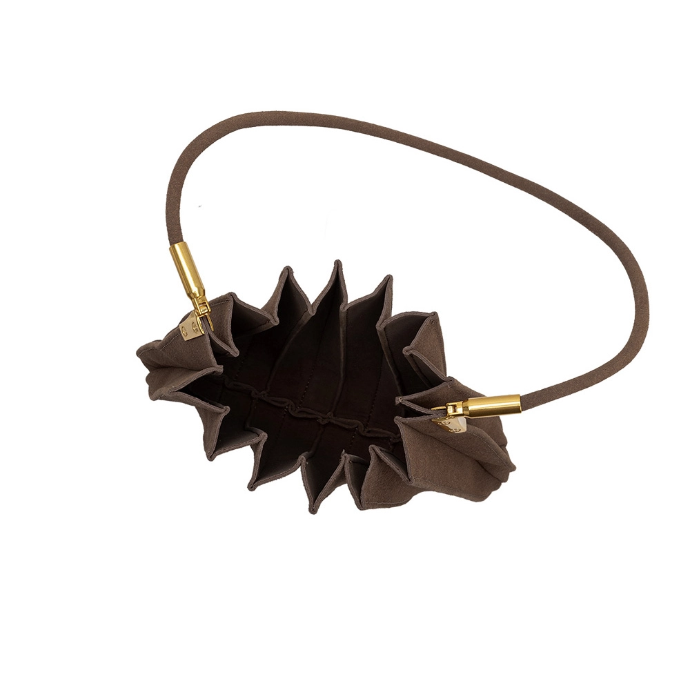 Carrie Vegan Suede Shoulder Bag (available in chocolate & mushroom)
