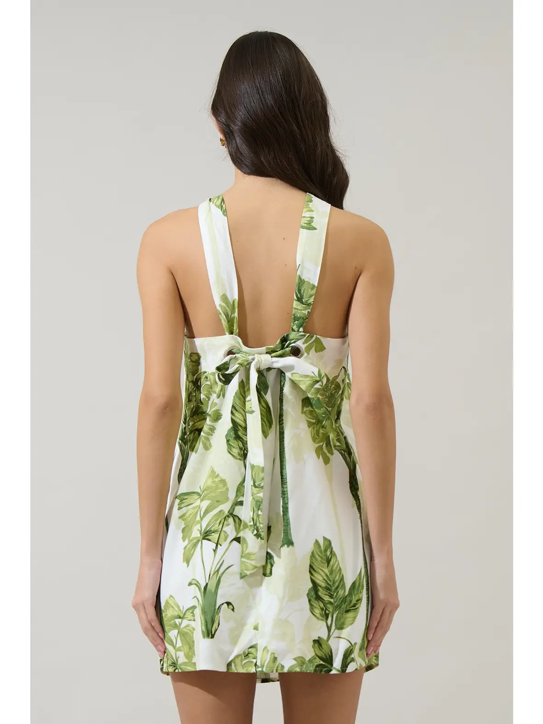 Palmet Tropical Amory Halter Mini Dress