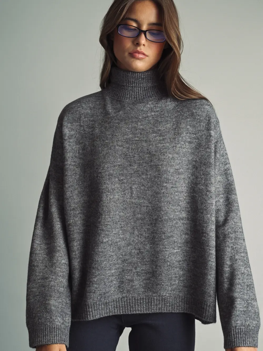 Turtle Neck Sweater Top