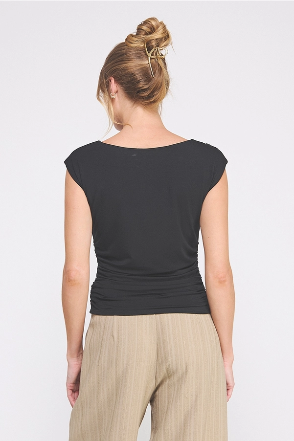 Sleeveless Ruched Top