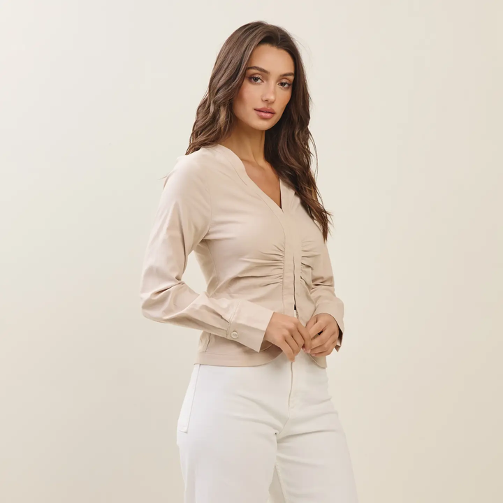 Teagan Shirred Top