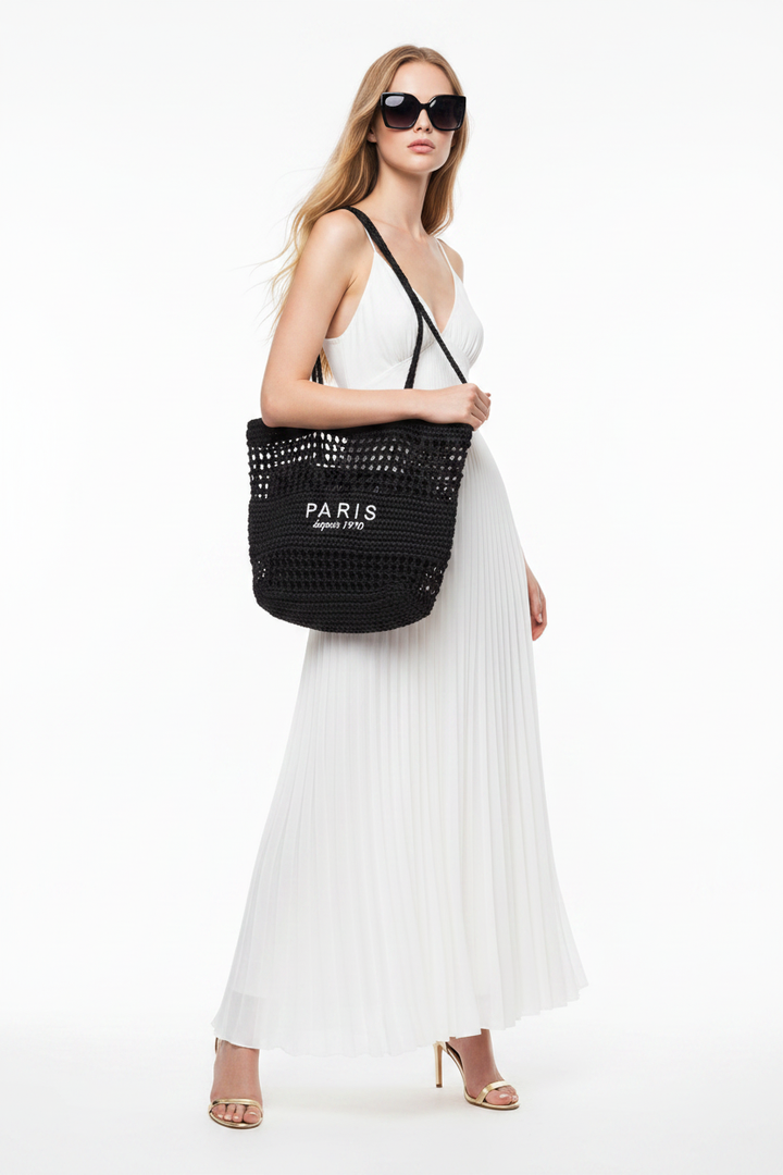 Paris Crochet Tote — Beciga Model
