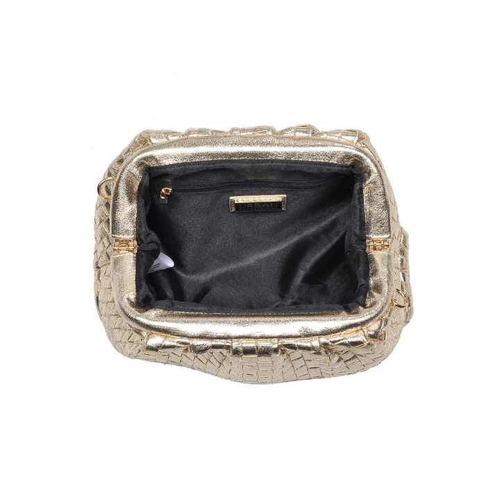 Tate Woven Frame Clutch