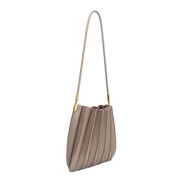 Carrie Vegan Suede Shoulder Bag (available in chocolate & mushroom)