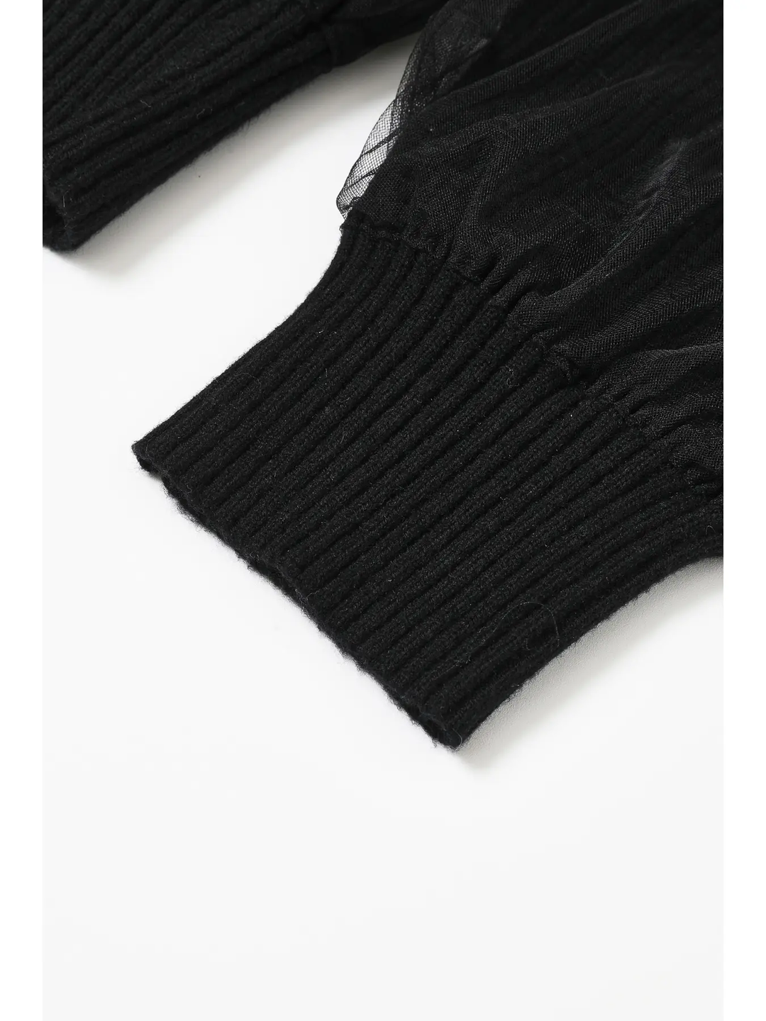Marielle Crew Neck Tulle Cardigan