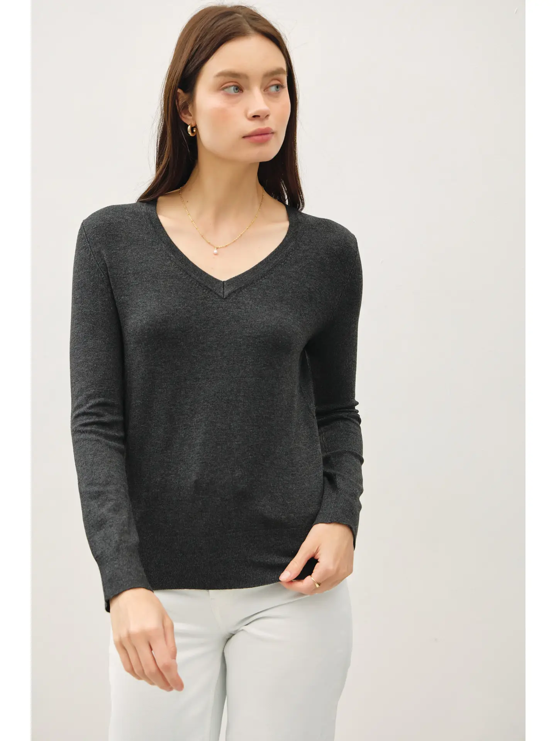 Everyday Classic V- Neck Knit Sweater ( Many Fall Colors!)