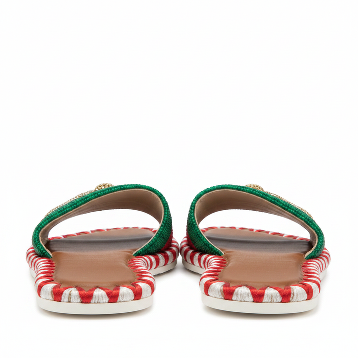 Queen Bee Sandals - Heel Angle