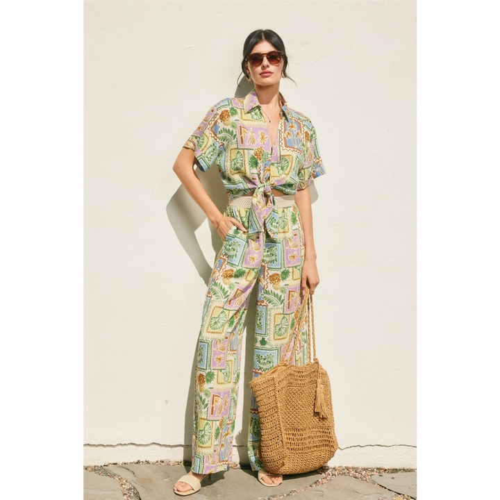 Offshore Wide Leg Woven Pants