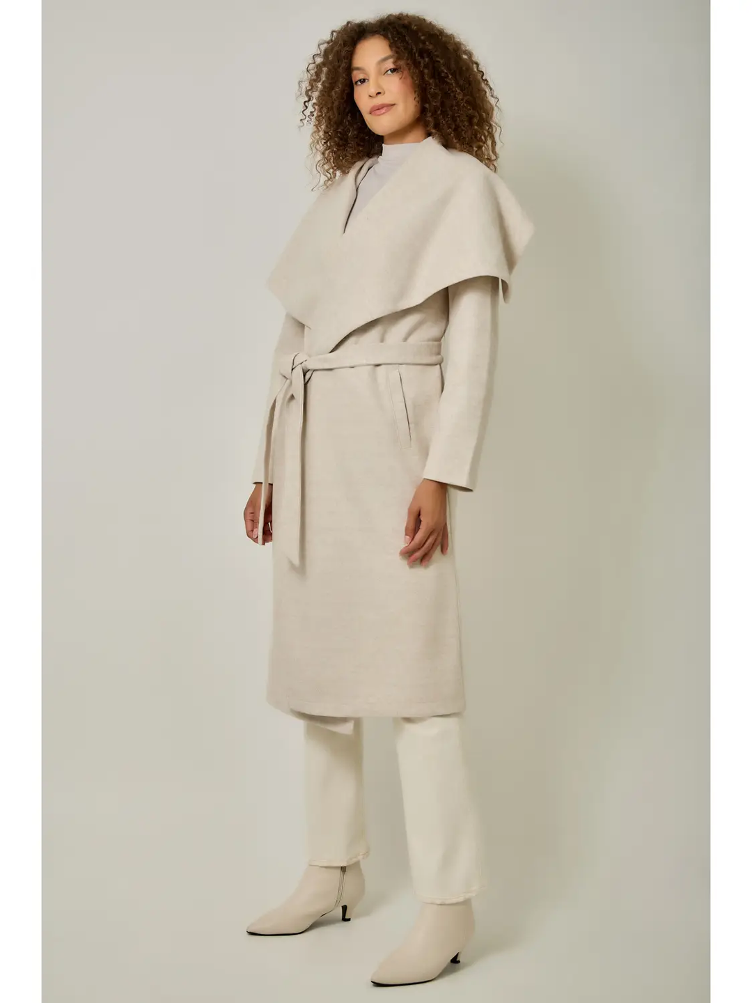 Shawl Collar Long Coat