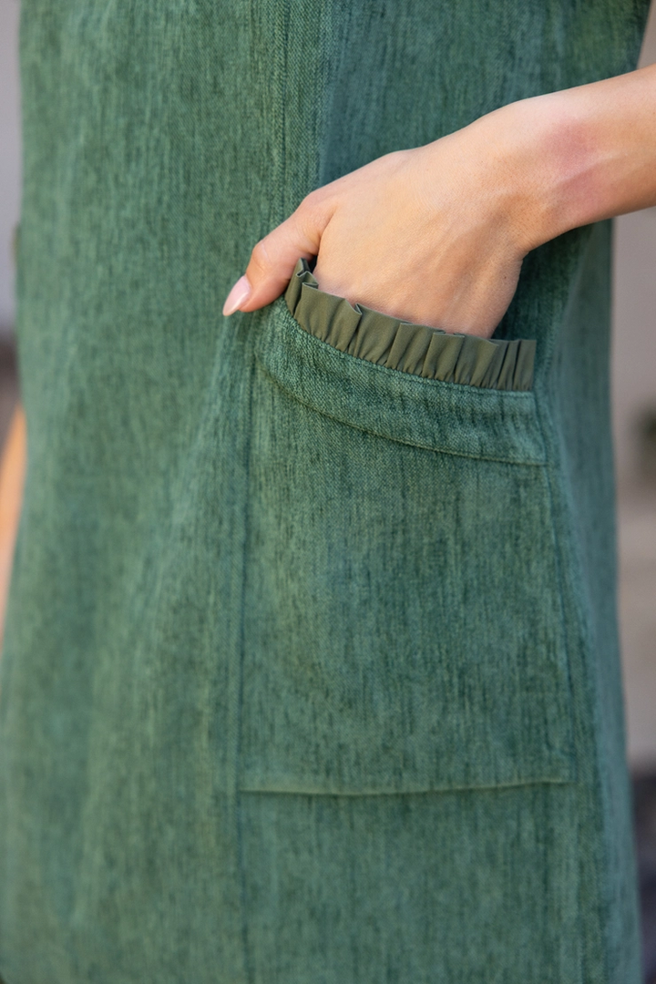 Raquel Ruffle Pocket Detail Dress(available in burgundy only)