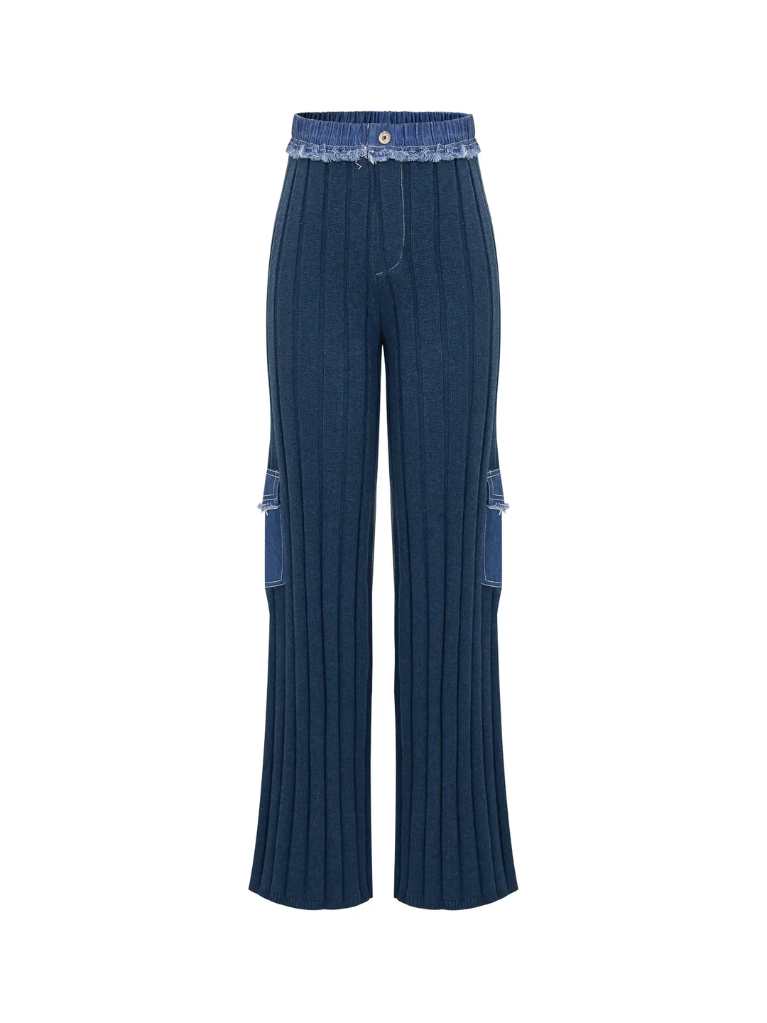 Jolie Knit Contrast Cargo Pants