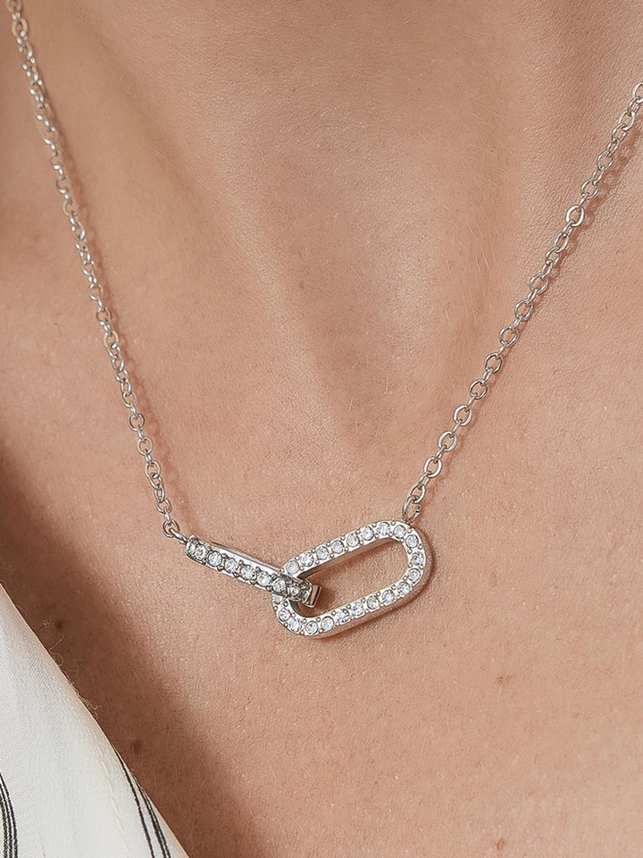Priamo 18K Gold Plated Cz Chain Necklace