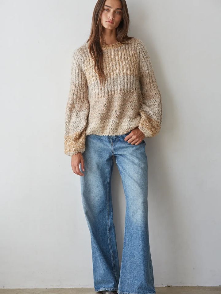 Knit Sweater Round Neck Pullover Top