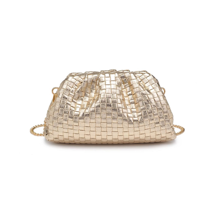 Tate Woven Frame Clutch