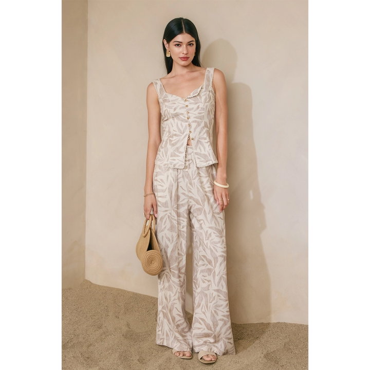 Driftwood Dreams Decorative Knit Waist Pants