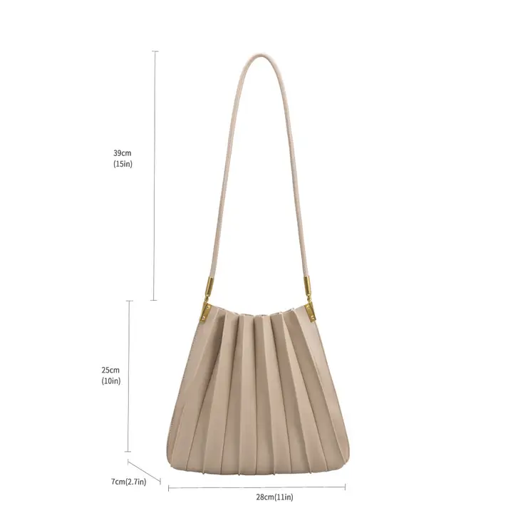 Carrie Vegan Suede Shoulder Bag (available in chocolate & mushroom)