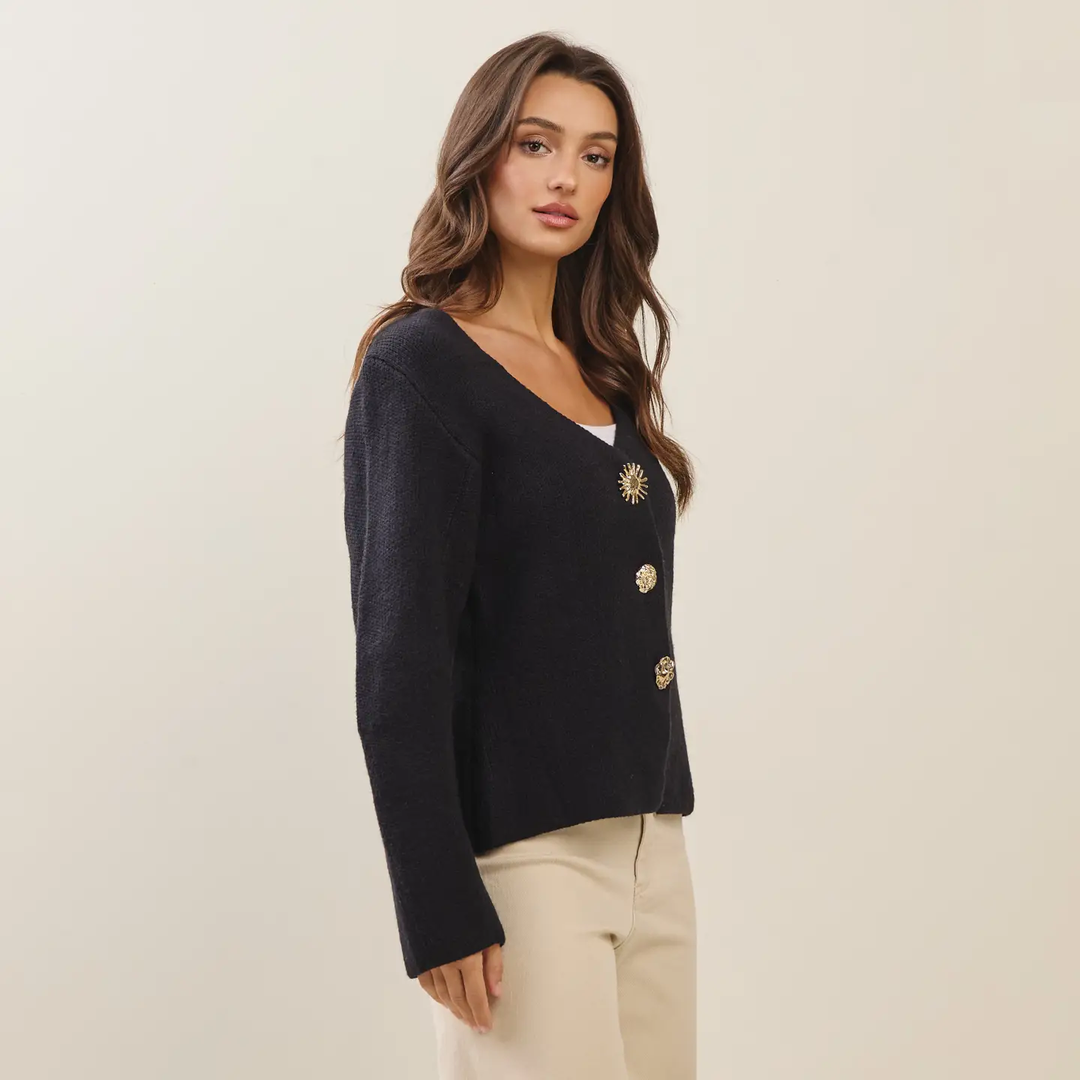 Jewel Botton Cardigan