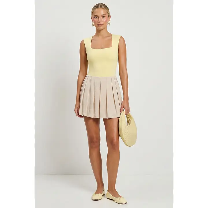 Flirty Front Pleat Skort