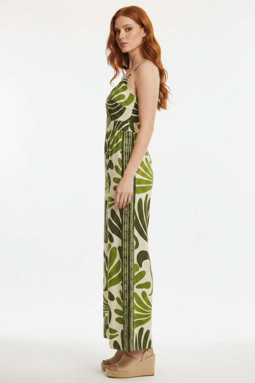 Side View - Tropical Jumpsuit