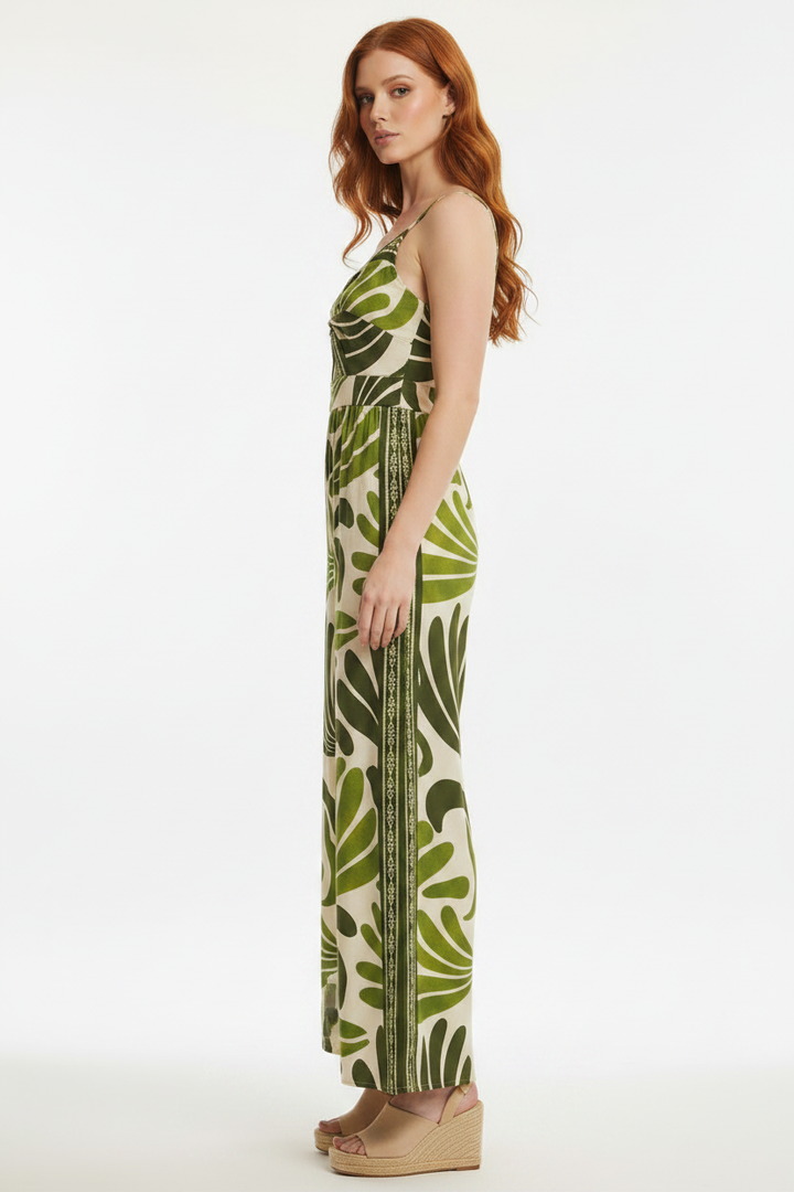 Side View - Tropical Jumpsuit