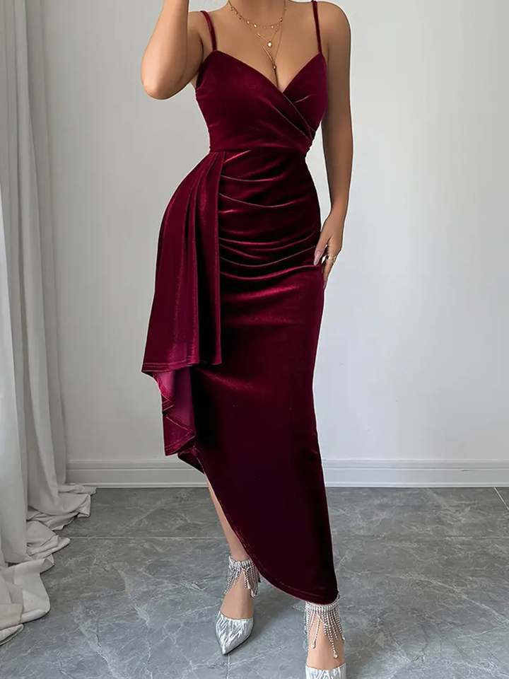 Elegant Wrap Evening Dress