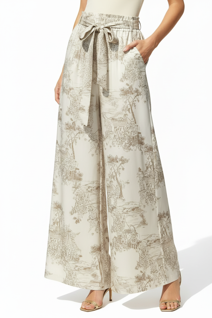 Toile Palazzo Trousers — Waist & Flow Detail