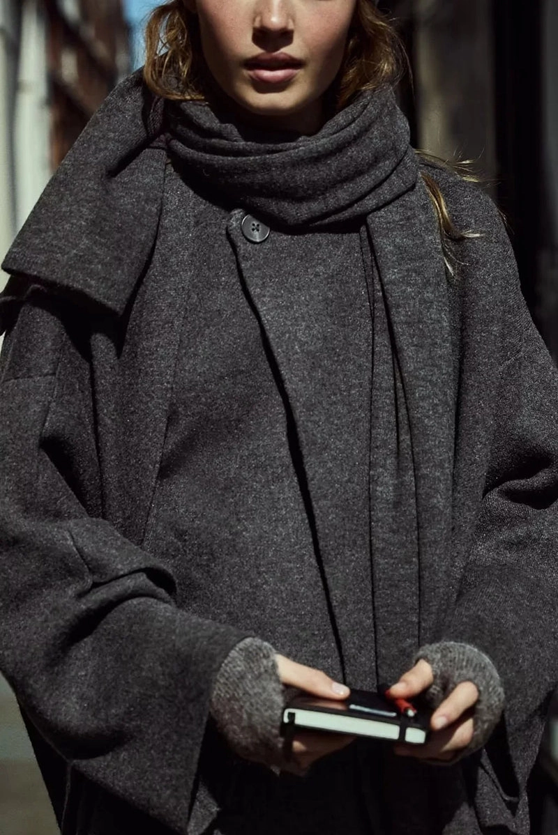 Layered Draped Cardigan