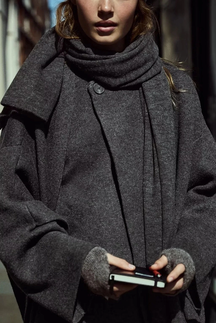 Layered Draped Cardigan