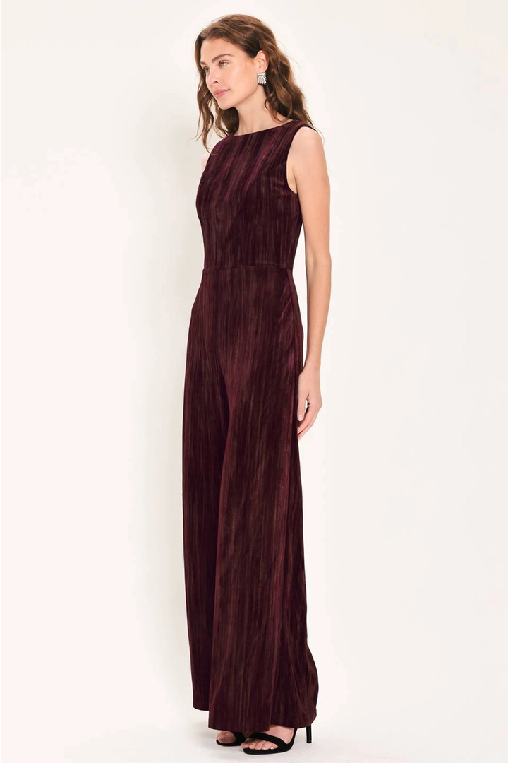 A Textured Velvet Jumpsuit