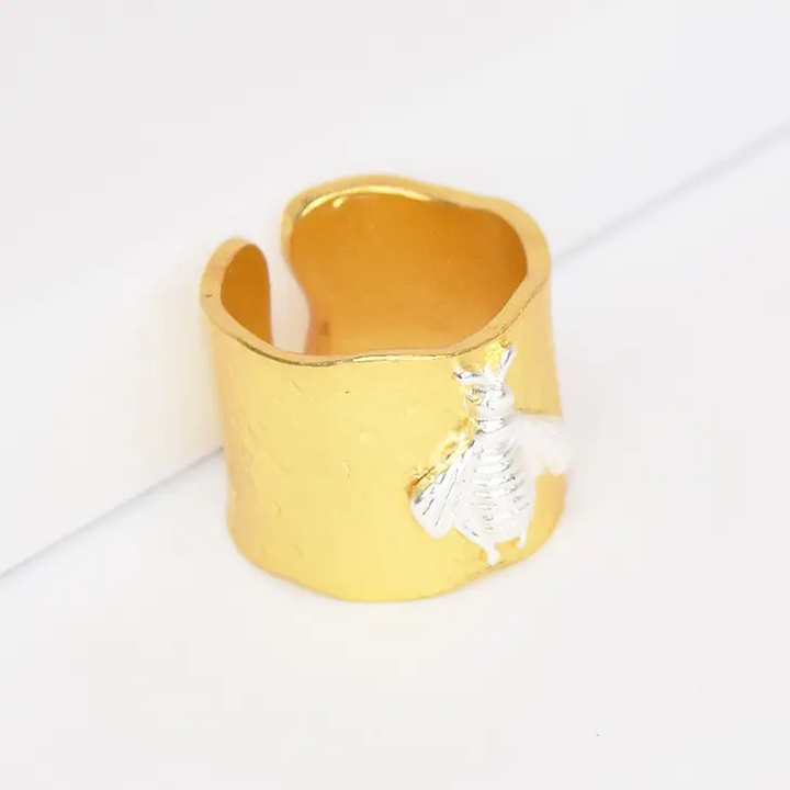 Bumblebee 24K Gold Plated Ring