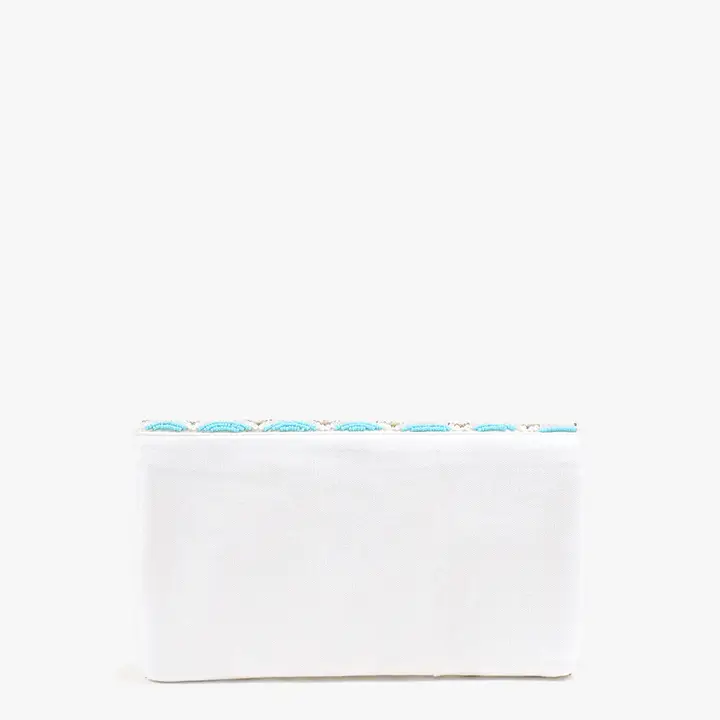 Livy Beaded Flapover Clutch/Crossbody