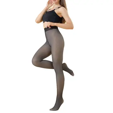 Winter Warm Fleece Tights Hosiery with Sculpting Butt