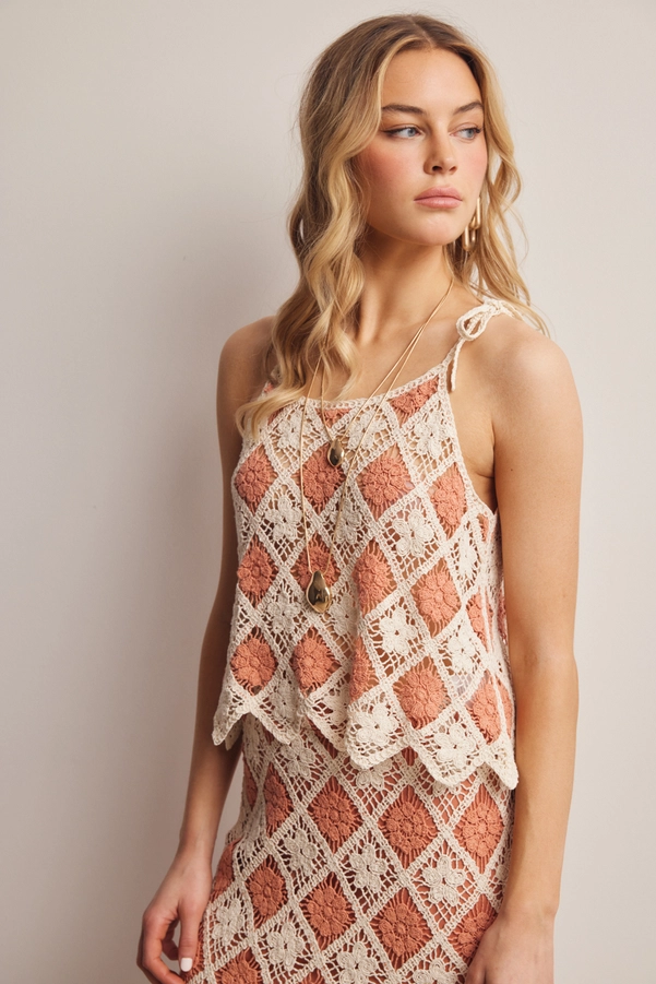 Crochet Diamond Tank Top