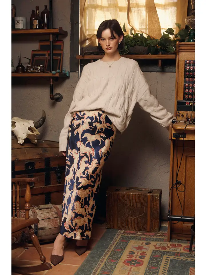 Riverbend Pull On Maxi Skirt