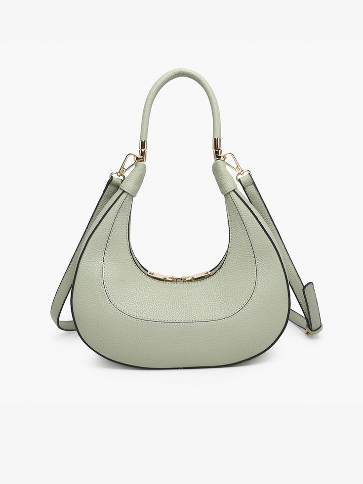 Clara Crescent Shoulder Bag w/ Convertible Straps