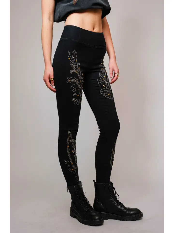 Sloane Washed Wide Waist Stretch Denim Jeans