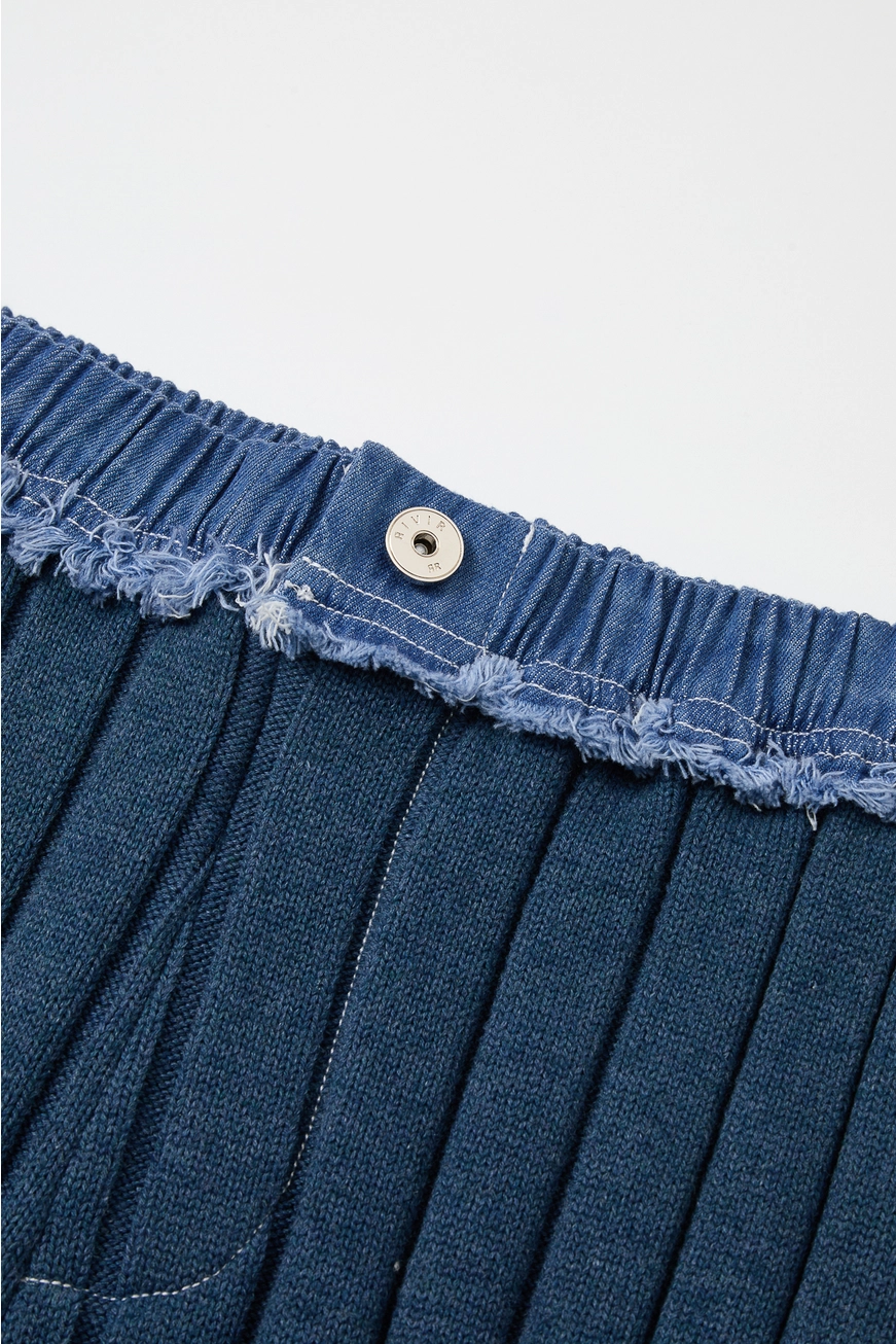 Jolie Knit Contrast Cargo Pants